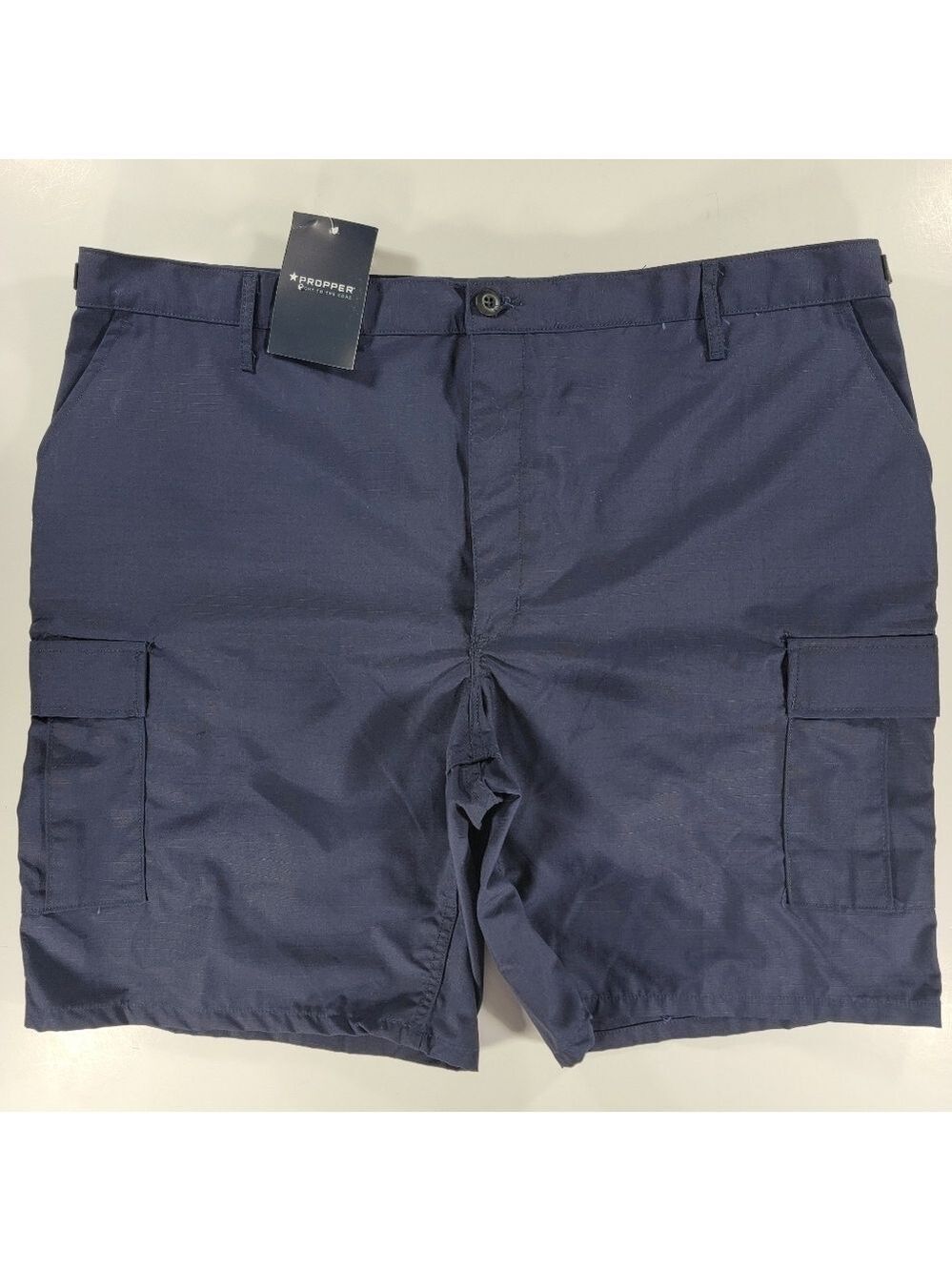 NWT Propper BDU Short Mens 2XL XX Navy Blue Cargo Adjustable Waist 10" Inseam